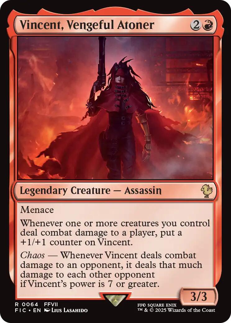 Vincent, Vengeful Atoner (Surge Foil) [FINAL FANTASY Commander] | Shuffle n Cut Hobbies & Games