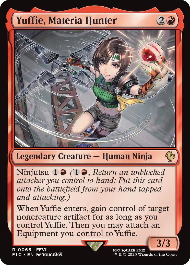 Yuffie, Materia Hunter (Surge Foil) [FINAL FANTASY Commander] | Shuffle n Cut Hobbies & Games