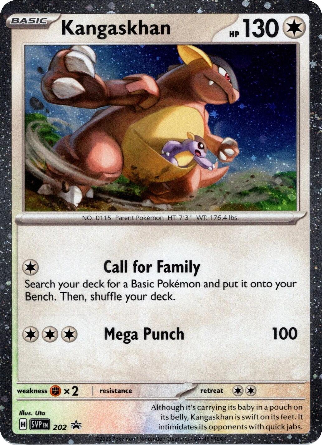 Kangaskhan (202) (Cosmos Holo) [Scarlet & Violet: Black Star Promos] | Shuffle n Cut Hobbies & Games