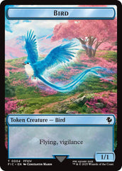 Bird // Hero (0004) Double Sided Token [FINAL FANTASY Commander Tokens] | Shuffle n Cut Hobbies & Games