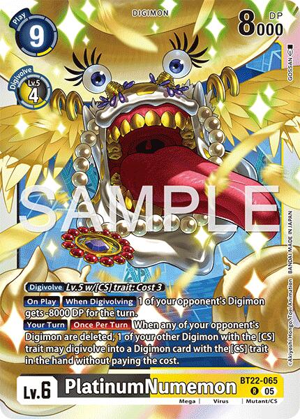 PlatinumNumemon [BT22-065] [Cyber Eden] | Shuffle n Cut Hobbies & Games