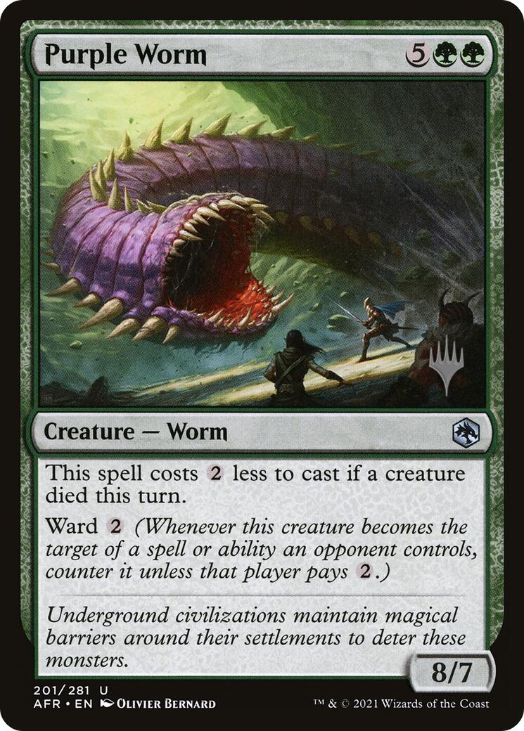 Purple Worm [Tarkir: Dragonstorm Promos] | Shuffle n Cut Hobbies & Games