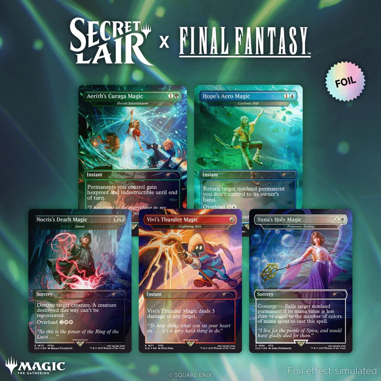 Secret Lair x FINAL FANTASY (Grimoire - Rainbow Foil Edition) | Shuffle n Cut Hobbies & Games