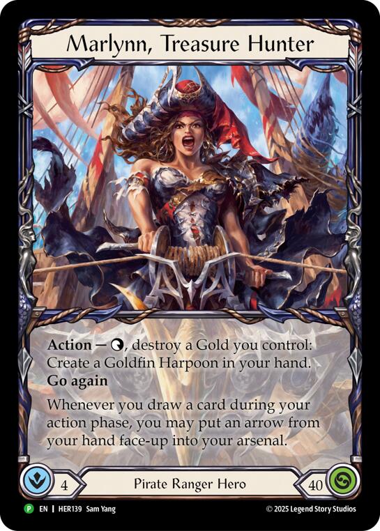 Marlynn, Treasure Hunter [HER139] (Promo)  Rainbow Foil | Shuffle n Cut Hobbies & Games