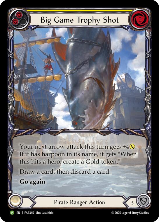Big Game Trophy Shot [FAB345] (Promo)  Rainbow Foil | Shuffle n Cut Hobbies & Games