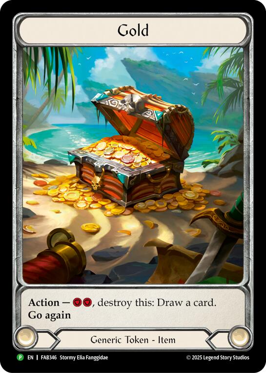 Gold [FAB346] (Promo)  Cold Foil | Shuffle n Cut Hobbies & Games