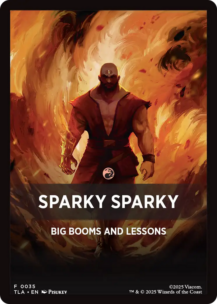 Sparky Sparky Theme Card [Avatar: The Last Airbender Tokens] | Shuffle n Cut Hobbies & Games