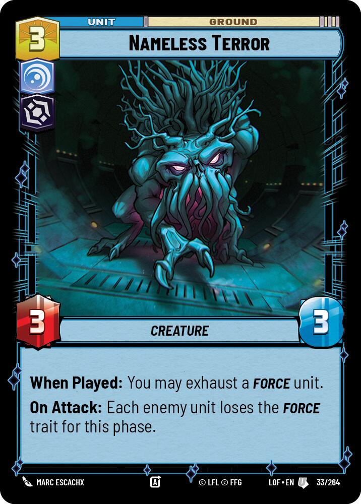 Nameless Terror (33/264) (33/264) [Legends of the Force] | Shuffle n Cut Hobbies & Games
