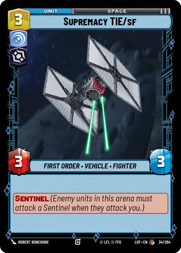 Supremacy TIE/sf (34/264) (34/264) [Legends of the Force] | Shuffle n Cut Hobbies & Games