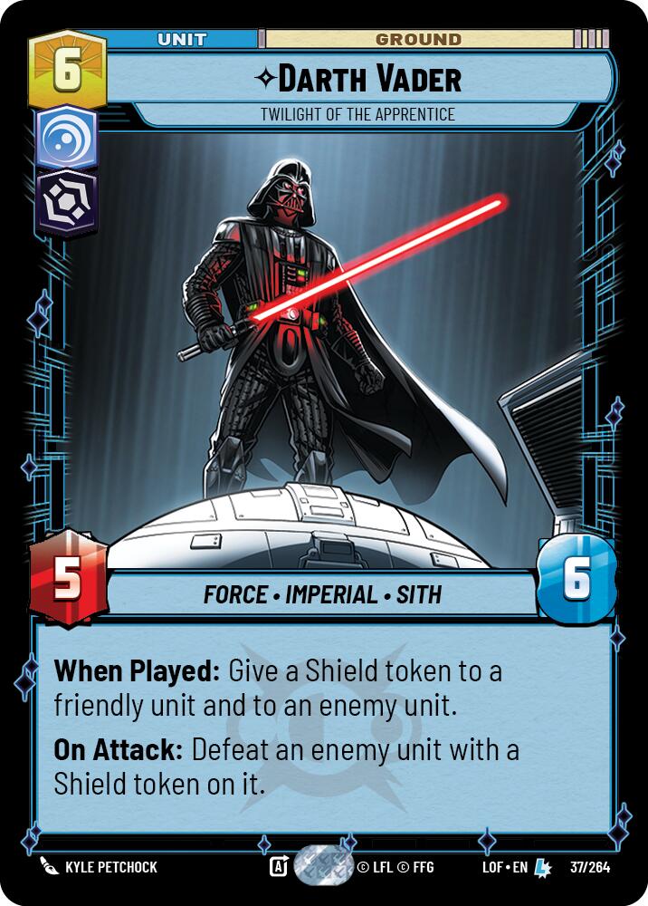 Darth Vader - Twilight of the Apprentice (37/264) (37/264) [Legends of the Force] | Shuffle n Cut Hobbies & Games