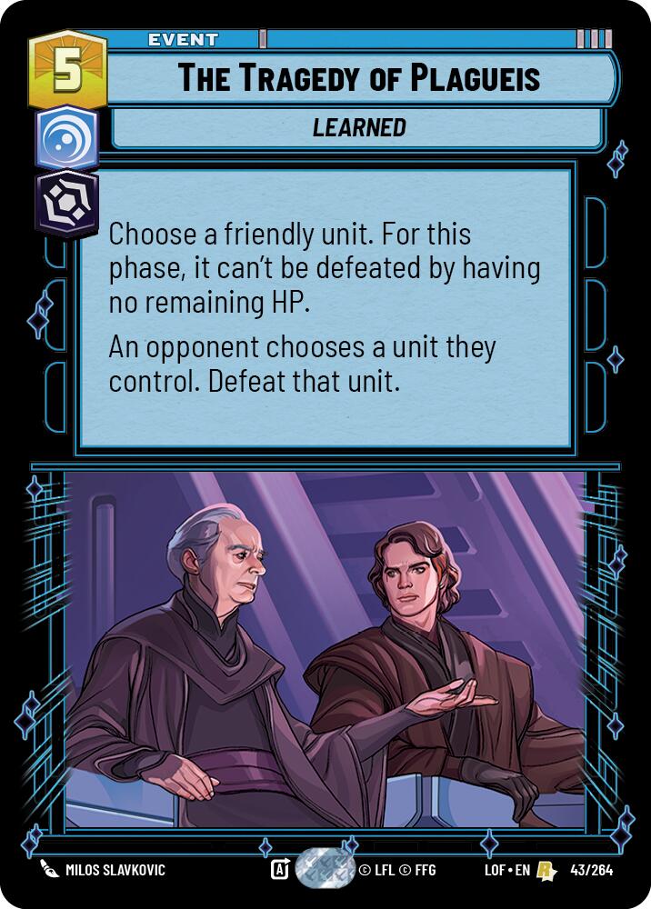 The Tragedy of Plagueis (43/264) (43/264) [Legends of the Force] | Shuffle n Cut Hobbies & Games