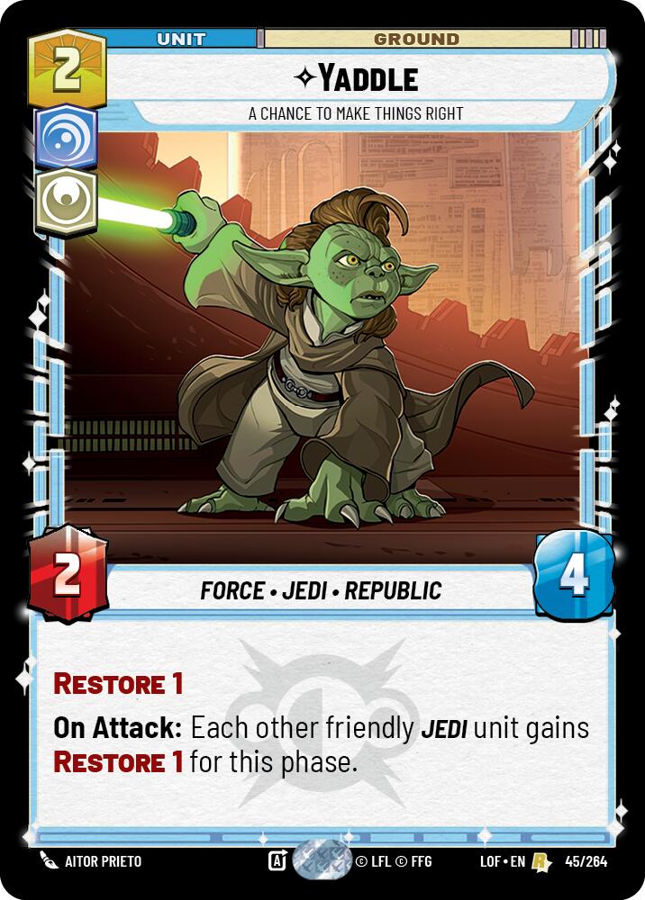 Yaddle - A Chance To Make Things Right (45/264) (45/264) [Legends of the Force] | Shuffle n Cut Hobbies & Games