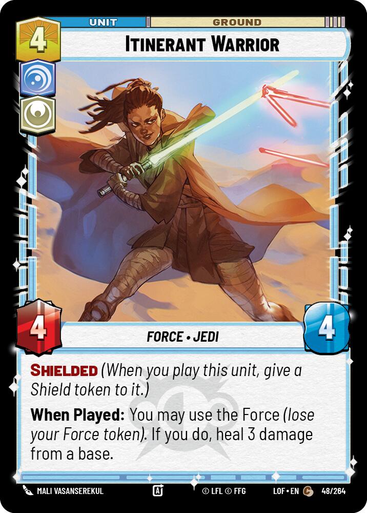 Itinerant Warrior (48/264) (48/264) [Legends of the Force] | Shuffle n Cut Hobbies & Games