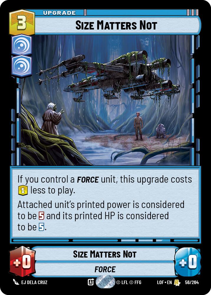 Size Matters Not (56/264) (56/264) [Legends of the Force] | Shuffle n Cut Hobbies & Games