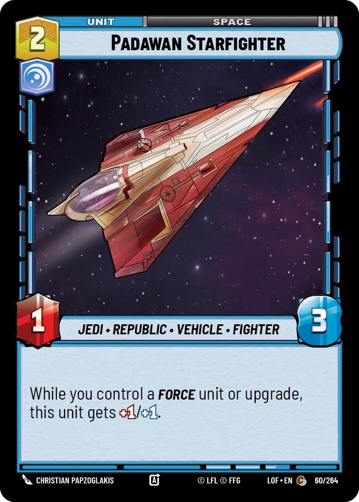 Padawan Starfighter (60/264) (60/264) [Legends of the Force] | Shuffle n Cut Hobbies & Games