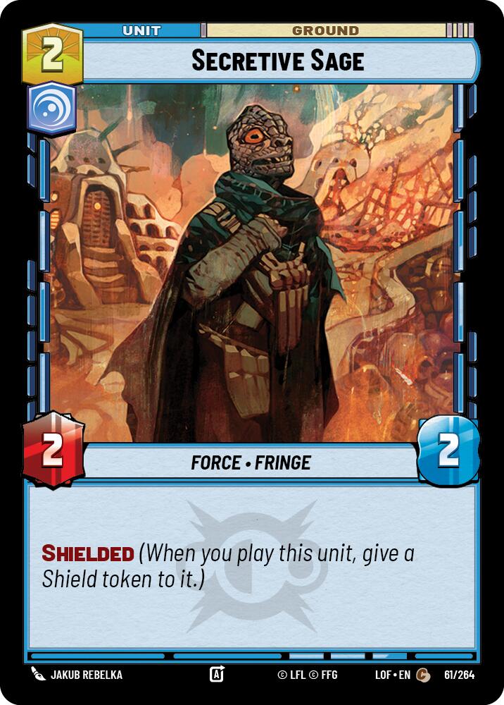 Secretive Sage (61/264) (61/264) [Legends of the Force] | Shuffle n Cut Hobbies & Games