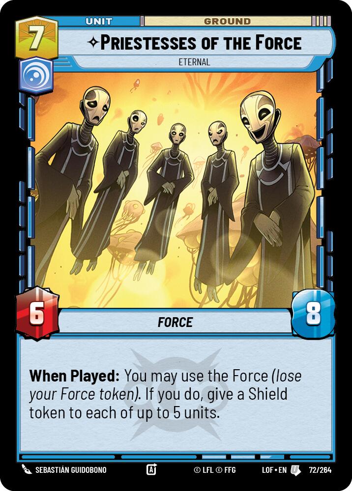 Priestesses of the Force - Eternal (72/264) (72/264) [Legends of the Force] | Shuffle n Cut Hobbies & Games