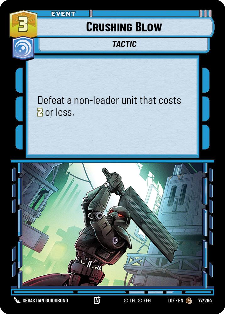 Crushing Blow (77/264) (77/264) [Legends of the Force] | Shuffle n Cut Hobbies & Games
