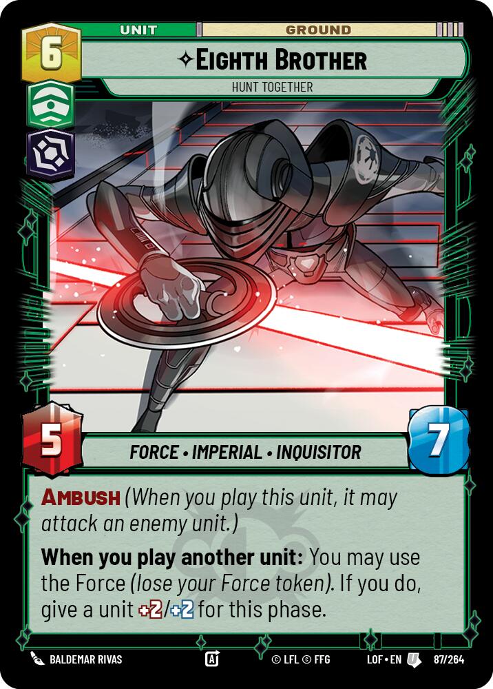 Eighth Brother - Hunt Together (87/264) (87/264) [Legends of the Force] | Shuffle n Cut Hobbies & Games