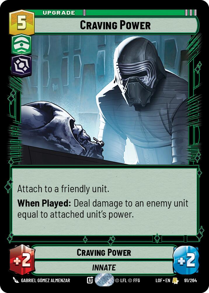 Craving Power (91/264) (91/264) [Legends of the Force] | Shuffle n Cut Hobbies & Games
