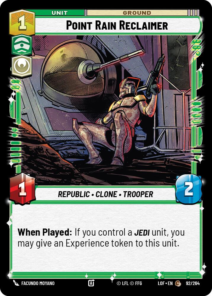 Point Rain Reclaimer (92/264) (92/264) [Legends of the Force] | Shuffle n Cut Hobbies & Games