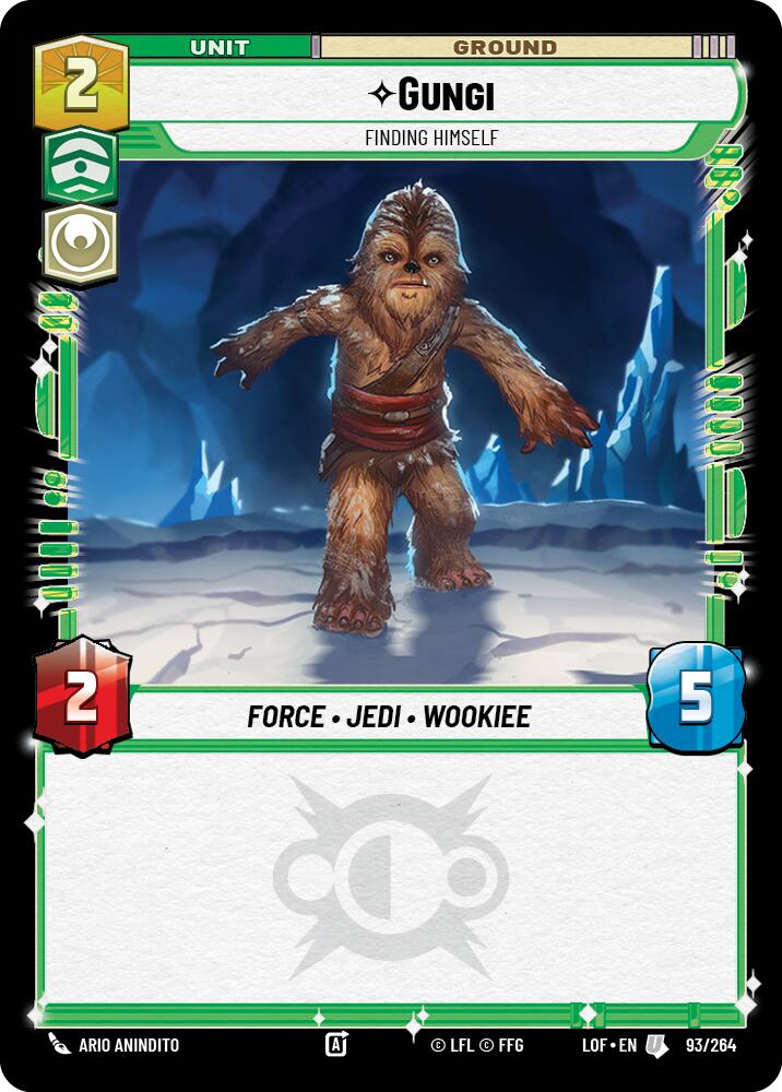 Gungi - Finding Himself (93/264) (93/264) [Legends of the Force] | Shuffle n Cut Hobbies & Games
