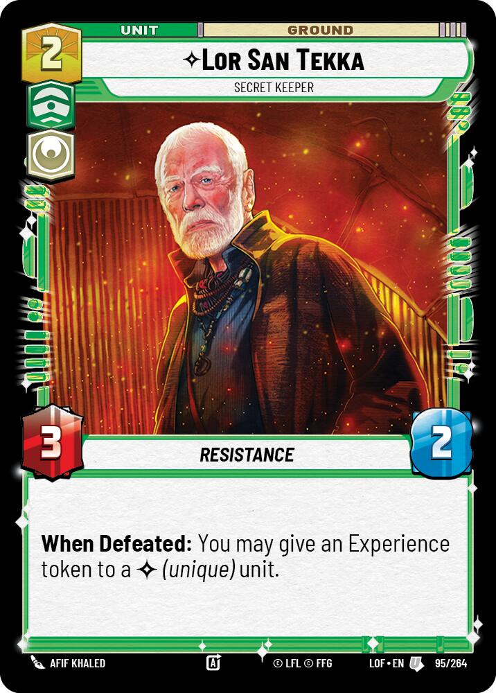Lor San Tekka - Secret Keeper (95/264) (95/264) [Legends of the Force] | Shuffle n Cut Hobbies & Games