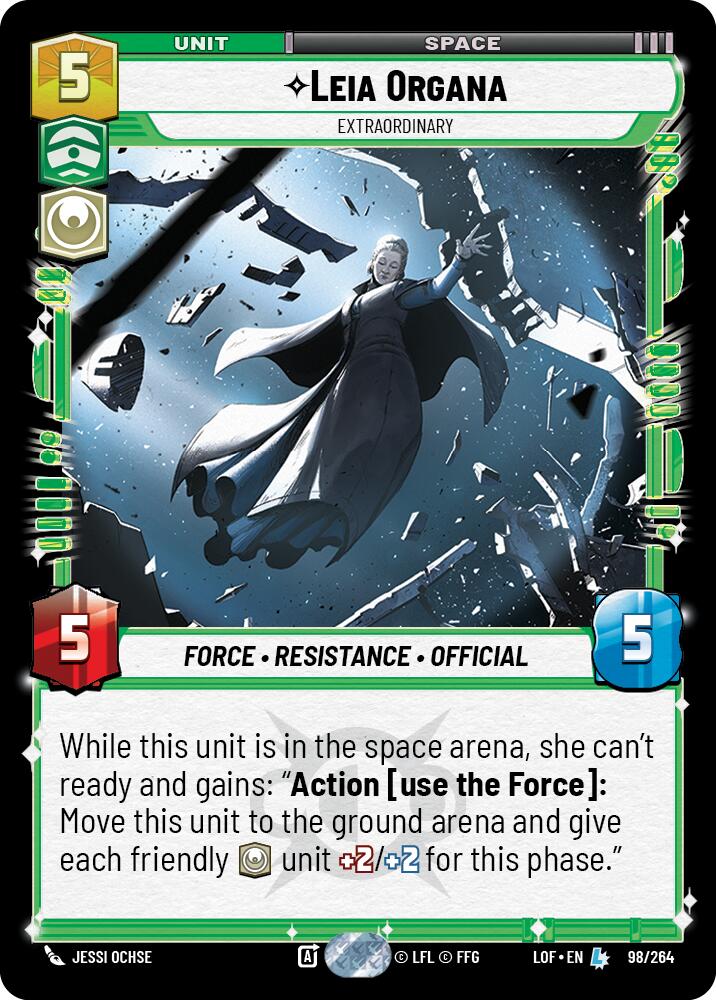 Leia Organa - Extraordinary (98/264) (98/264) [Legends of the Force] | Shuffle n Cut Hobbies & Games