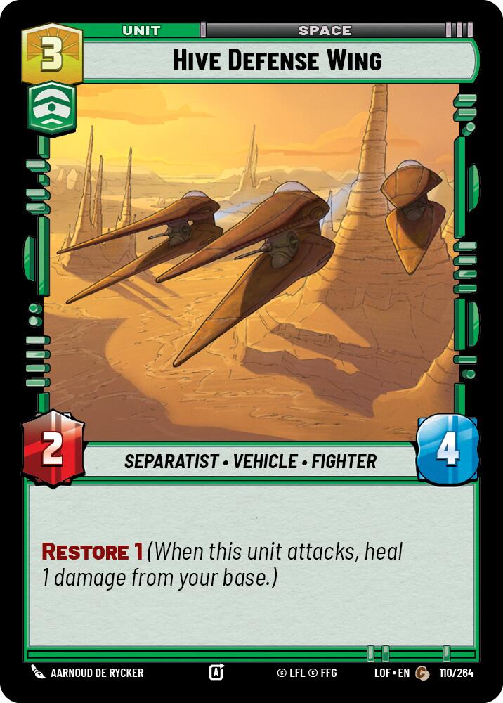 Hive Defense Wing (110/264) (110/264) [Legends of the Force] | Shuffle n Cut Hobbies & Games