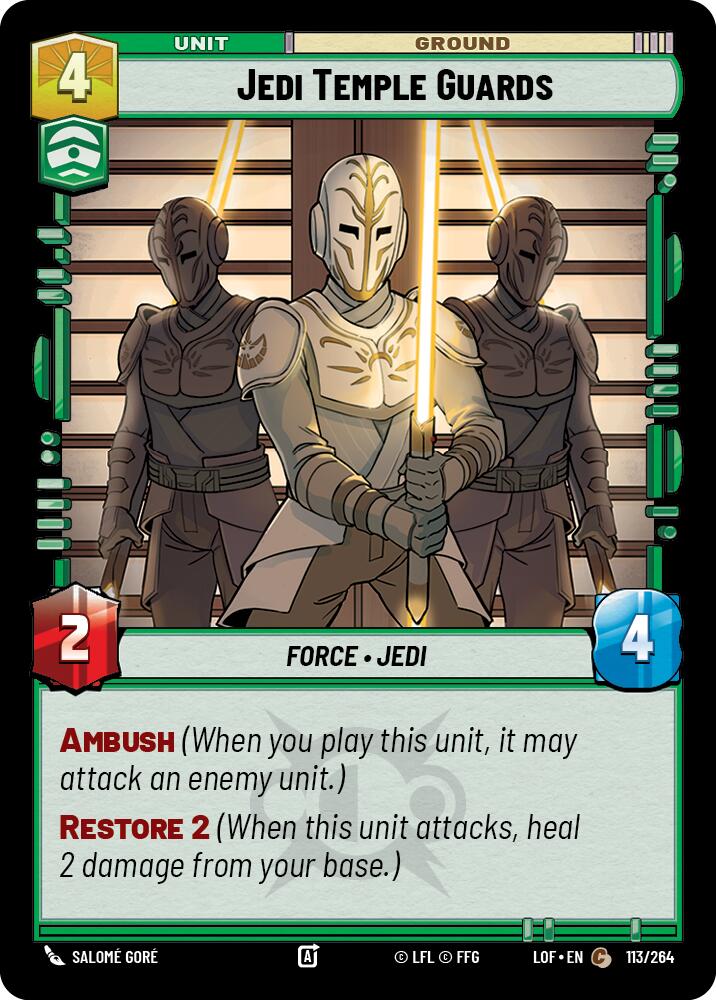 Jedi Temple Guards (113/264) (113/264) [Legends of the Force] | Shuffle n Cut Hobbies & Games