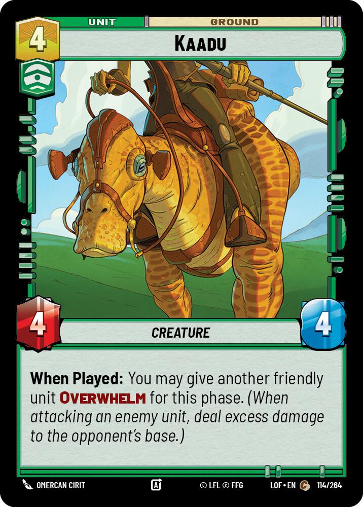 Kaadu (114/264) (114/264) [Legends of the Force] | Shuffle n Cut Hobbies & Games