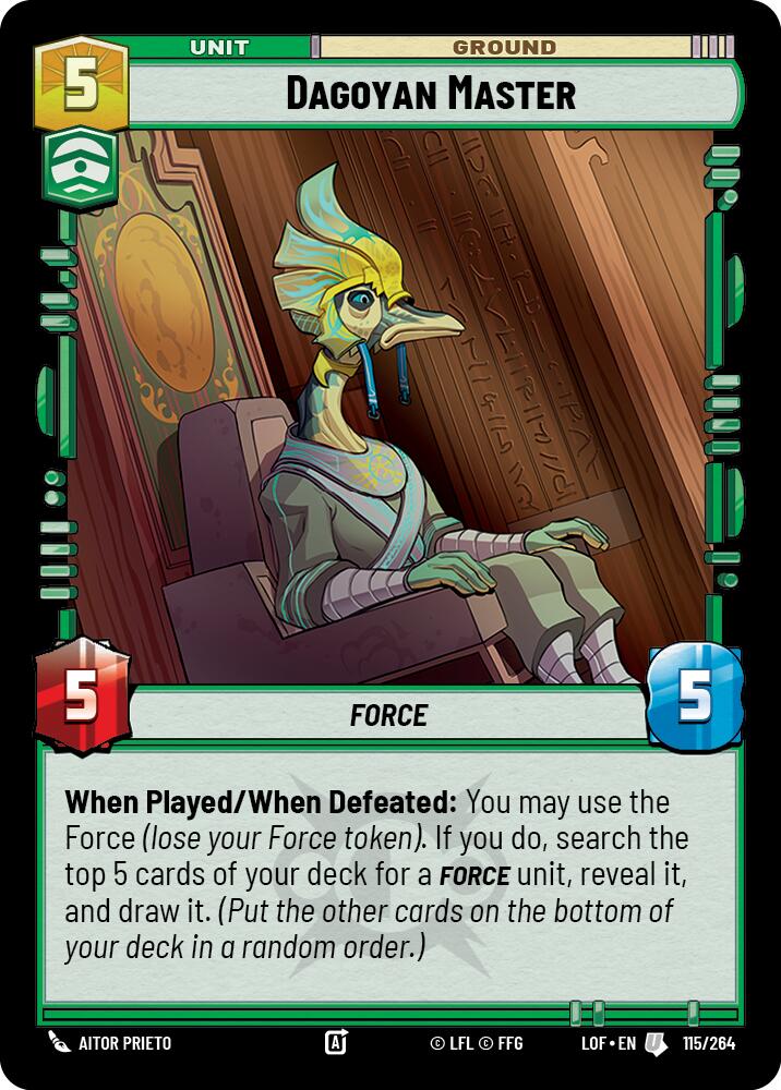 Dagoyan Master (115/264) (115/264) [Legends of the Force] | Shuffle n Cut Hobbies & Games