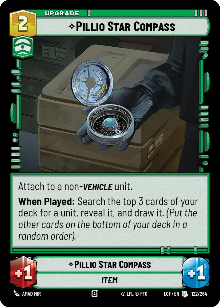 Pillio Star Compass (122/264) (122/264) [Legends of the Force] | Shuffle n Cut Hobbies & Games
