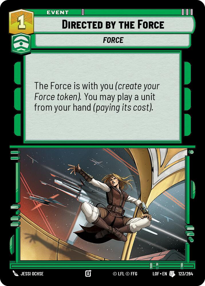 Directed by the Force (123/264) (123/264) [Legends of the Force] | Shuffle n Cut Hobbies & Games