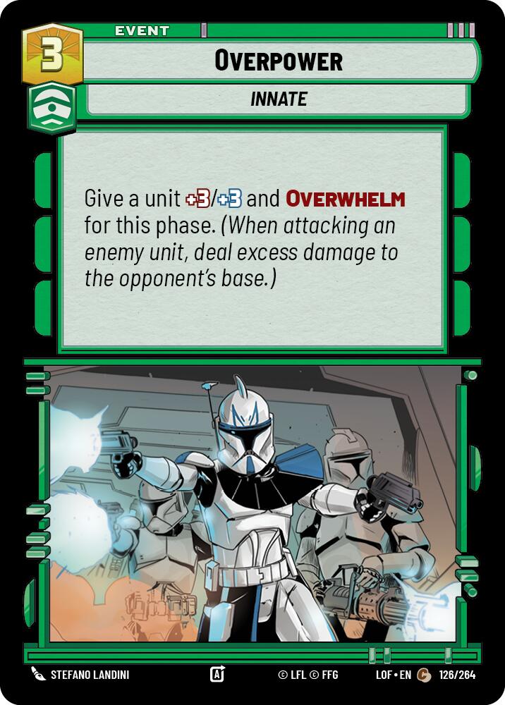 Overpower (126/264) (126/264) [Legends of the Force] | Shuffle n Cut Hobbies & Games