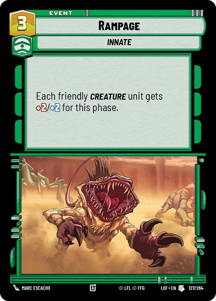 Rampage (127/264) (127/264) [Legends of the Force] | Shuffle n Cut Hobbies & Games