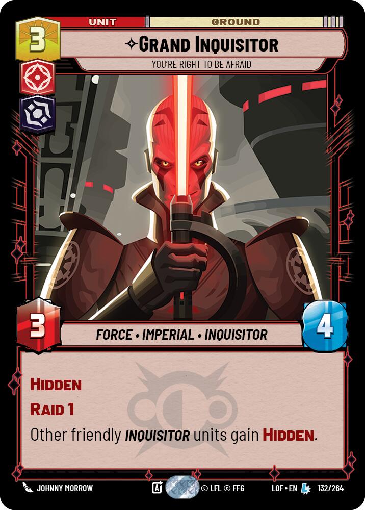 Grand Inquisitor - You're Right to Be Afraid (132/264) (132/264) [Legends of the Force] | Shuffle n Cut Hobbies & Games