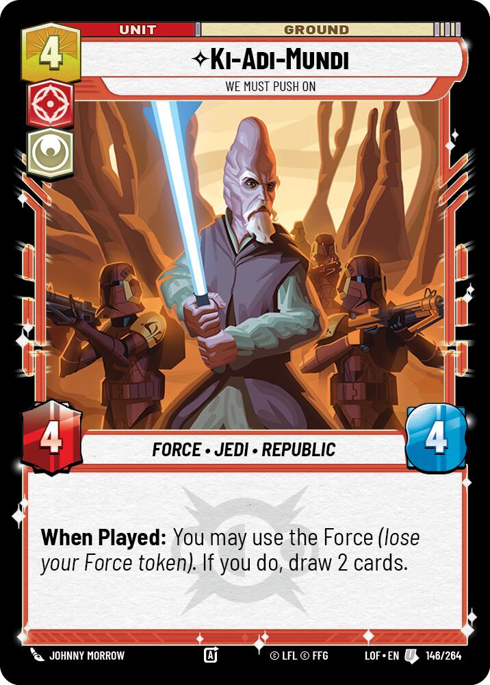 Ki-Adi-Mundi - We Must Push On (146/264) (146/264) [Legends of the Force] | Shuffle n Cut Hobbies & Games