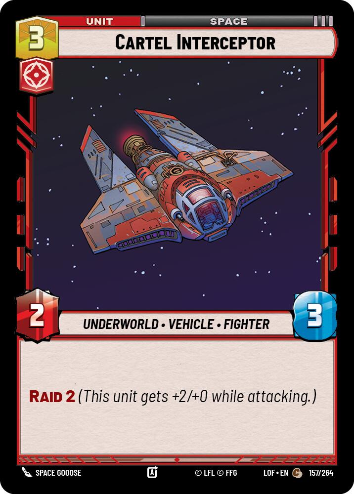 Cartel Interceptor (157/264) (157/264) [Legends of the Force] | Shuffle n Cut Hobbies & Games