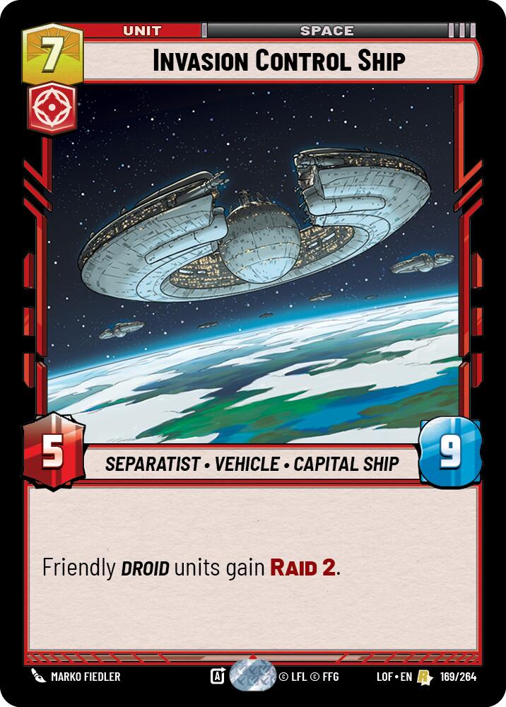 Invasion Control Ship (169/264) (169/264) [Legends of the Force] | Shuffle n Cut Hobbies & Games
