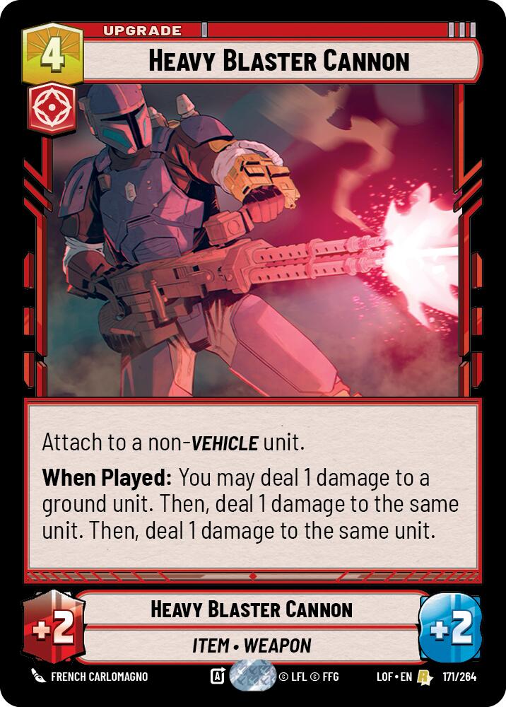 Heavy Blaster Cannon (171/264) (171/264) [Legends of the Force] | Shuffle n Cut Hobbies & Games