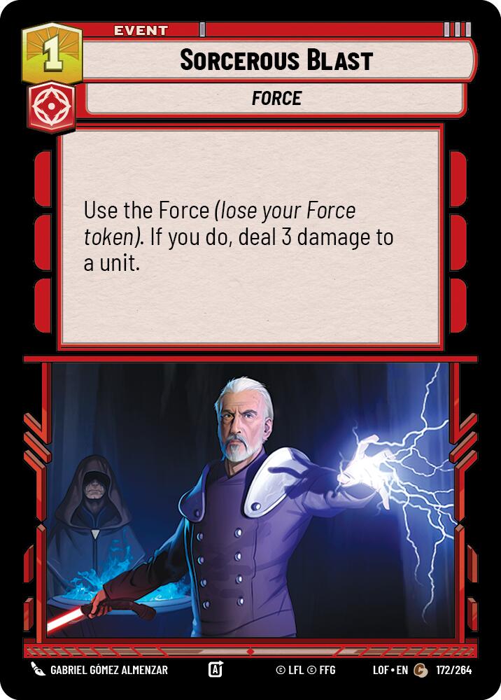 Sorcerous Blast (172/264) (172/264) [Legends of the Force] | Shuffle n Cut Hobbies & Games