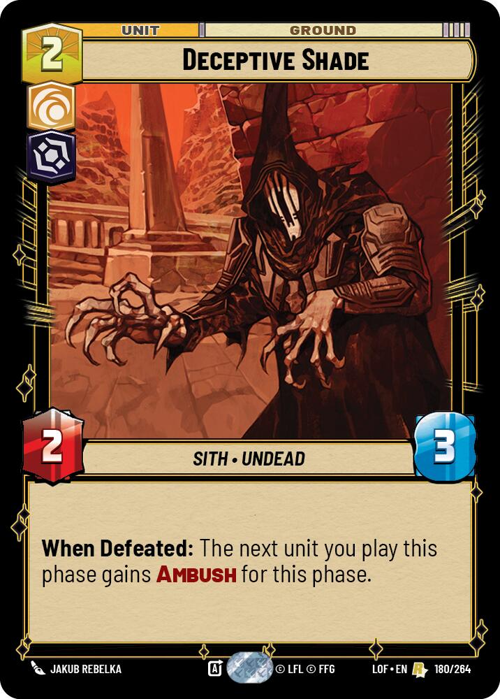 Deceptive Shade (180/264) (180/264) [Legends of the Force] | Shuffle n Cut Hobbies & Games