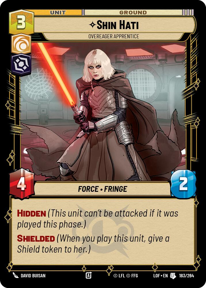 Shin Hati - Overeager Apprentice (183/264) (183/264) [Legends of the Force] | Shuffle n Cut Hobbies & Games