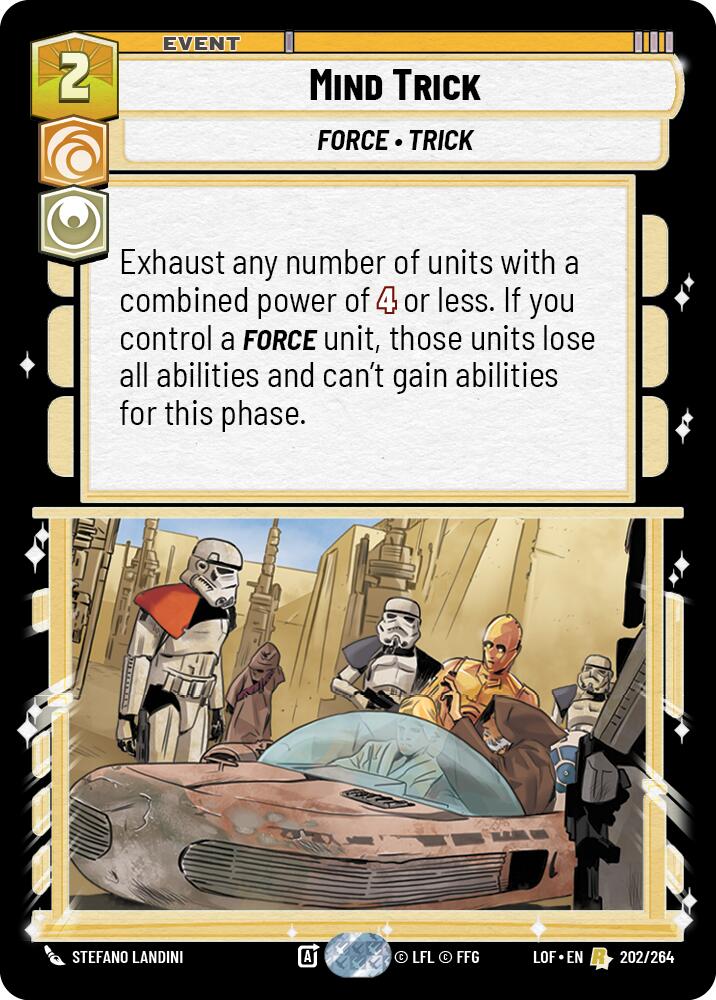 Mind Trick (202/264) (202/264) [Legends of the Force] | Shuffle n Cut Hobbies & Games