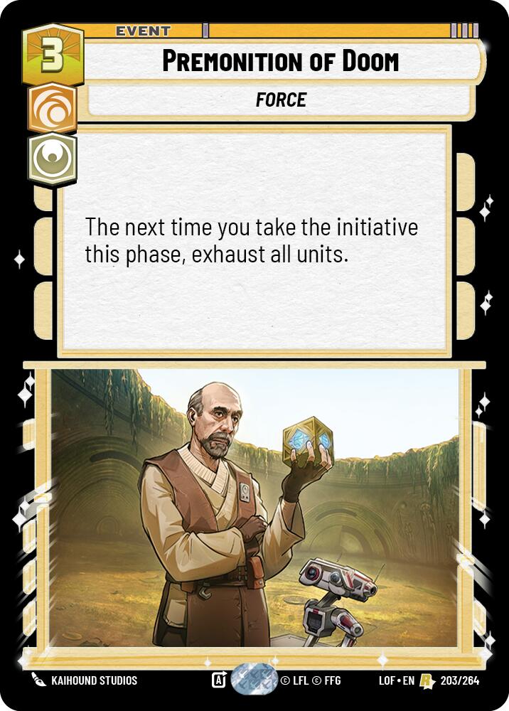 Premonition of Doom (203/264) (203/264) [Legends of the Force] | Shuffle n Cut Hobbies & Games