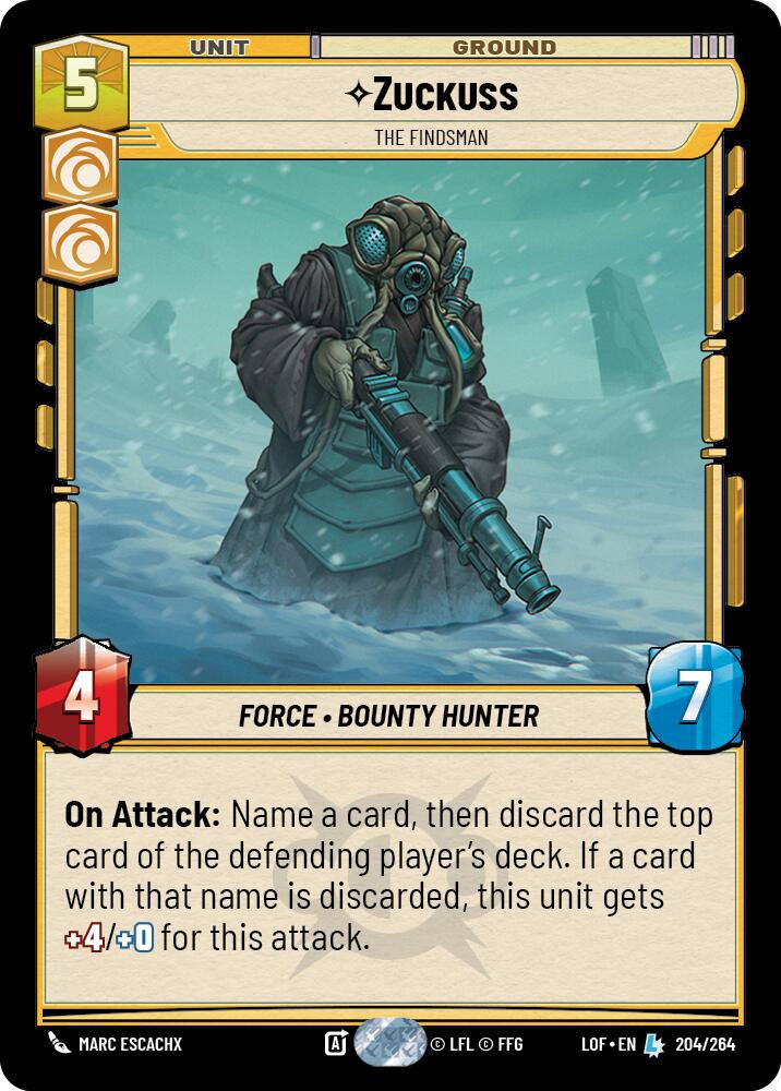 Zuckuss - The Findsman (204/264) (204/264) [Legends of the Force] | Shuffle n Cut Hobbies & Games
