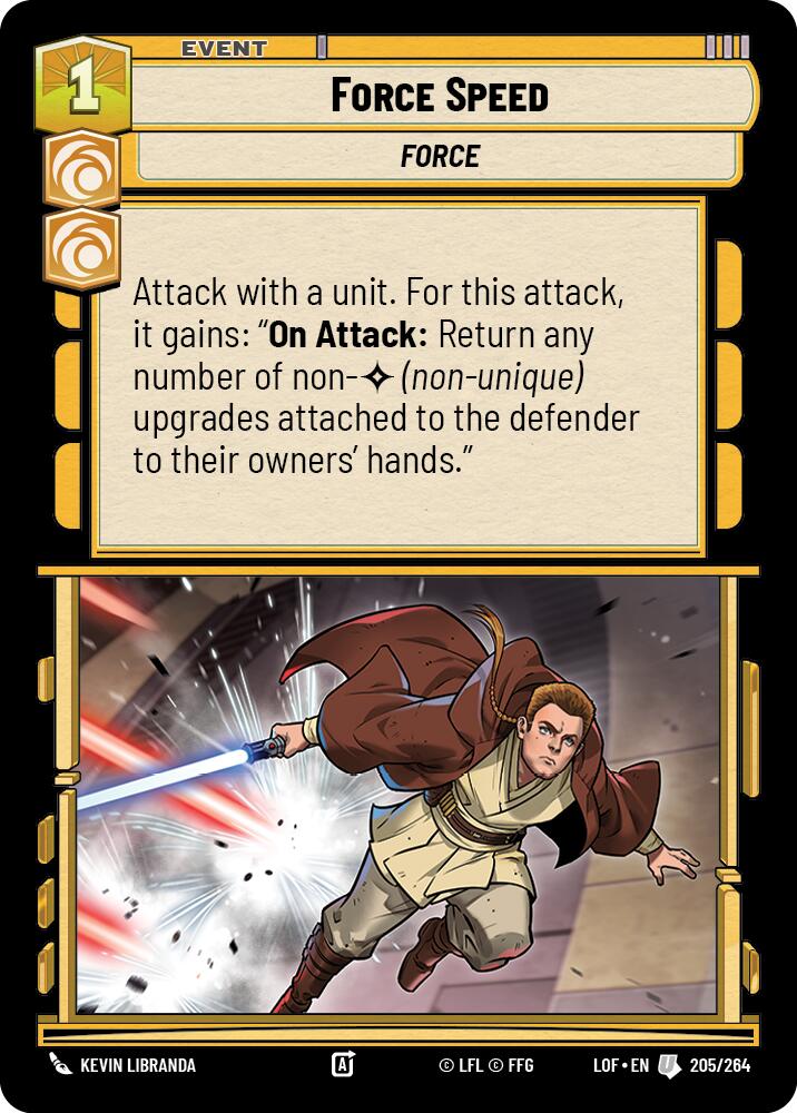 Force Speed (205/264) (205/264) [Legends of the Force] | Shuffle n Cut Hobbies & Games