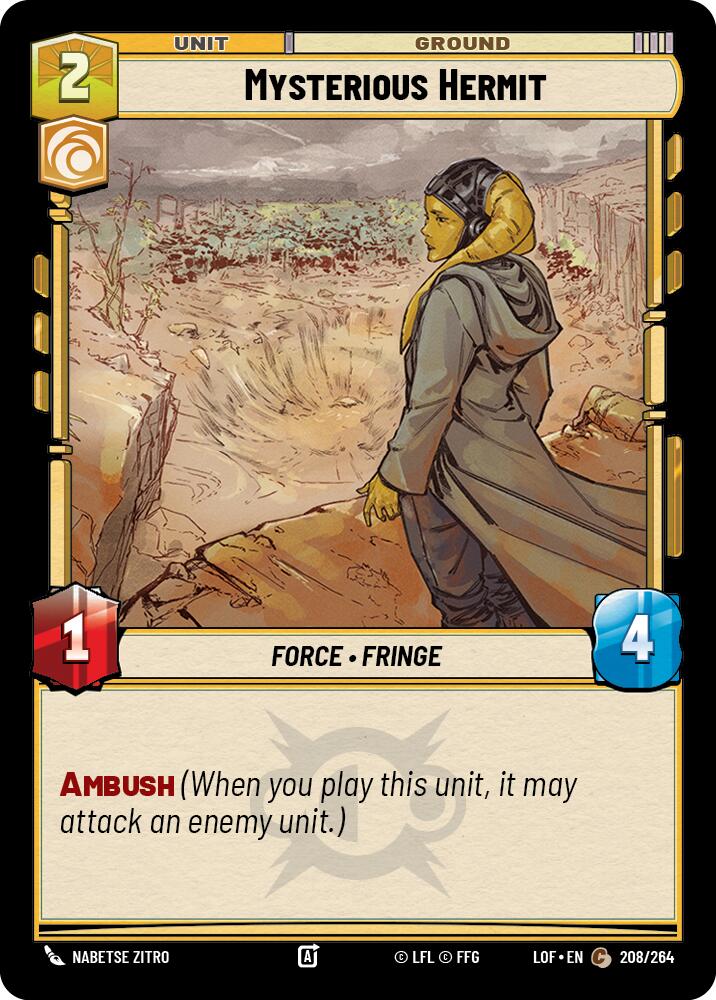 Mysterious Hermit (208/264) (208/264) [Legends of the Force] | Shuffle n Cut Hobbies & Games