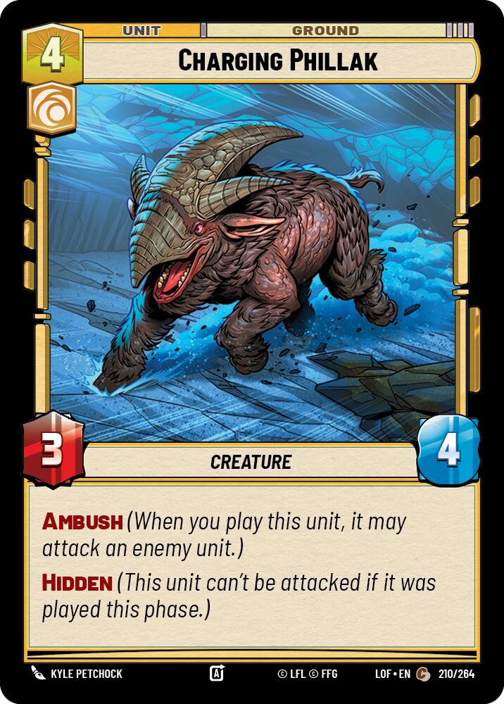 Charging Phillak (210/264) (210/264) [Legends of the Force] | Shuffle n Cut Hobbies & Games